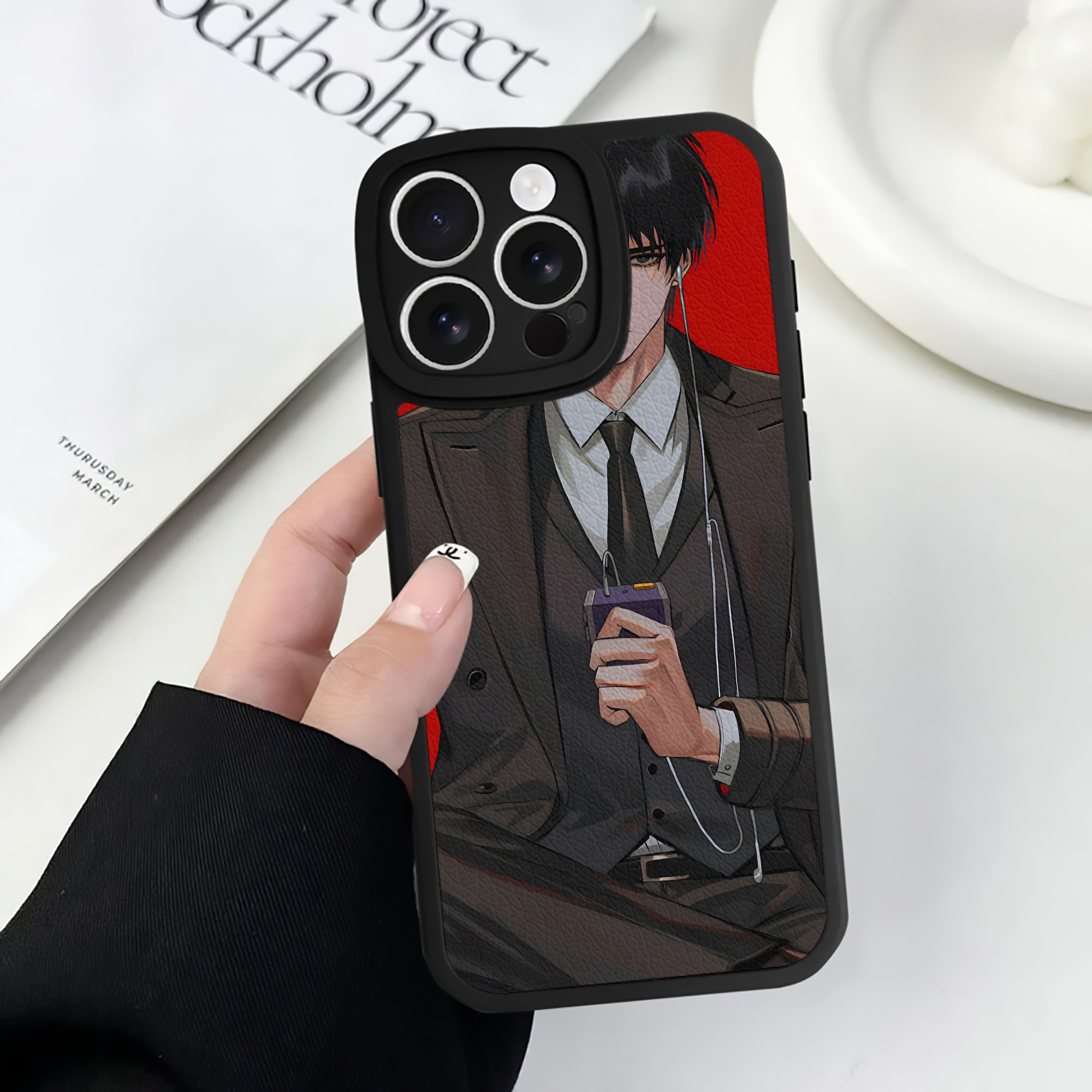 （画像用） SLAM DUNK／スラムダンク 【iPhone 16シリーズ対応】シリコンスマホケース（レザー調） 材質：シリコン